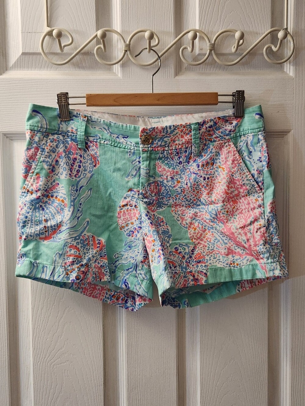 Lily Pulitzer Mint Floral Print Women’s Shorts